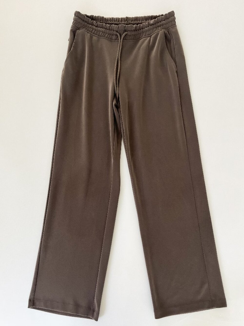 Athleta Brown Pull On Wide Leg Pants Size Small